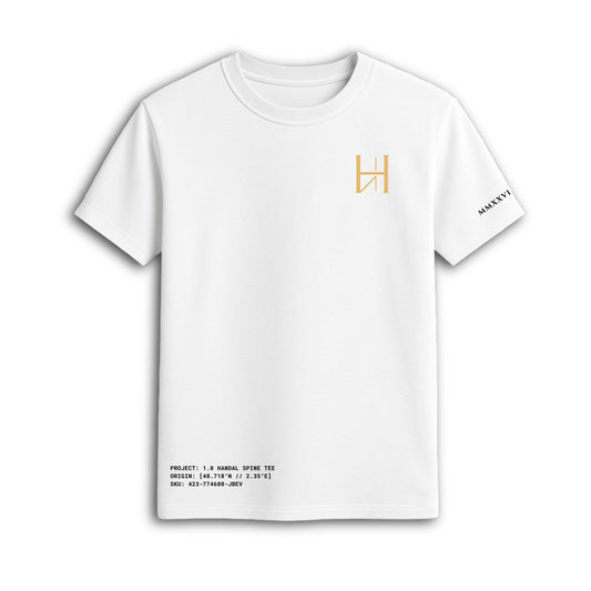 1.0 Handal Spine Tee | Pearl